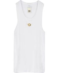Patou - Medallionembellished Cotton Tank Top - Lyst