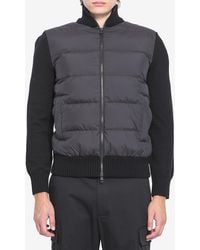 Moncler - Matte Padded Cardigan - Lyst