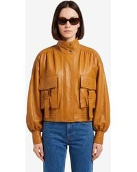 Zimmermann - Valiant Leather Biker Jacket - Lyst