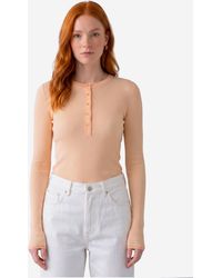 Chloé - Bleached Ribbed Top - Lyst