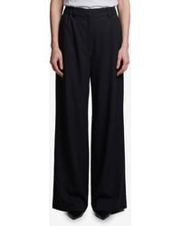 Max Mara - Editto Wool Trousers With Belt - Lyst