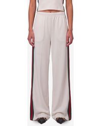Gucci - Rib Cotton Jersey Leisure Pants With Web - Lyst