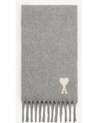 Ami Paris - Alpaca Ami De Coeur Scarf - Lyst