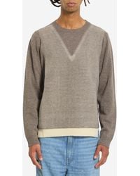 Maison Margiela - Virgin Wool Crewneck Sweater - Lyst