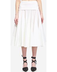 Jacquemus - Draped Midi Skirt With Godet - Lyst