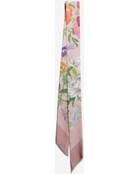 Gucci - Printed Silk Twill Ribbon - Lyst