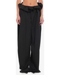 KHAITE - Kira Pleated Waisted Pants - Lyst