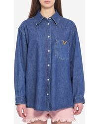 Valentino Garavani - Denim Shirt - Lyst