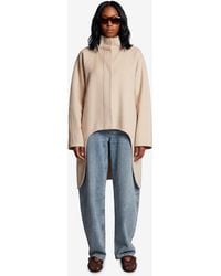 Alaïa - Asymmetric Doubleface Cashmere Coat - Lyst