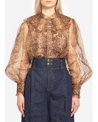 Zimmermann - Hypnotic Smocked Blouse - Lyst