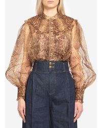 Zimmermann - Hypnotic Smocked Blouse - Lyst