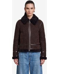 Gucci - Suede Leather And Shearling Jacket - Lyst