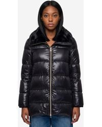 Herno - Light Puffer With Collar Fur - Lyst