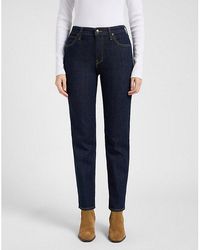 Lee Jeans - Carol High Rise Straight Jean Size 24X31 - Lyst