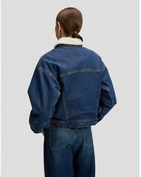 Lee Jeans - Rider Relaxed Sherpa Jacket - Lyst