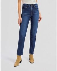 Lee Jeans - Carol High Rise Straight Jean Size 24X31 - Lyst