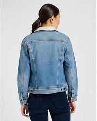 Lee Jeans - Regular Sherpa Rider Jacket - Lyst