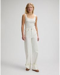 Lee Jeans - Stella Wide Leg Selvedge Denim Jean Size 24X31 - Lyst