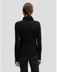 Lee Jeans - Slim Long Sve Turtleneck Top - Lyst