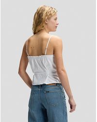 Lee Jeans - Slim Lace Trim Cami Shirt - Lyst