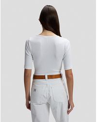 Lee Jeans - Slim Squared Neck Tee - Lyst