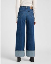 Lee Jeans - Stella Selvedge Denim Wide Leg Jean Size 24X31 - Lyst