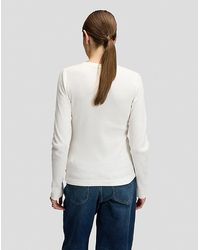 Lee Jeans - Slim Long Sve Waffle Henley Tee - Lyst