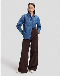 Lee Jeans - Wide Leg Chino Trousers Size 24X31 - Lyst