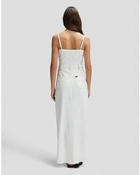 Lee Jeans - Slim Maxi Denim Dress - Lyst