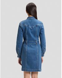 Lee Jeans - Slim Long Sve Fitted Dress - Lyst