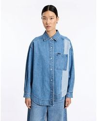 Lee Jeans - Two Toned Denim Shirt - Lyst