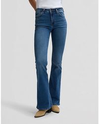 Lee Jeans - Breese Flare Jean Size 24X31 - Lyst