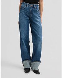 Lee Jeans - Rider Loose Straight Selvedge Denim Jean Size 24X31 - Lyst