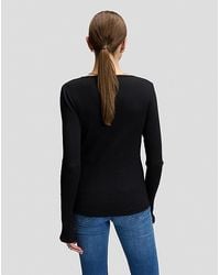 Lee Jeans - Slim Slit Sve Rib Tee - Lyst