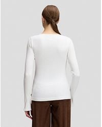 Lee Jeans - Slim Slit Sve Rib Tee - Lyst