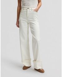 Lee Jeans - Stella Wide Leg Selvedge Denim Jean Size 24X31 - Lyst