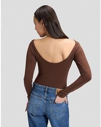 Lee Jeans - Slim Open Back Bodysuit - Lyst