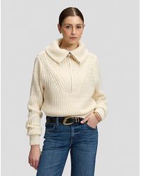 Lee Jeans - Relaxed Half Zip Knit Sweater - Lyst
