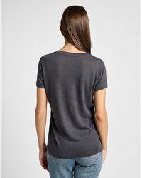 Lee Jeans - V Neck Regular Tee - Lyst