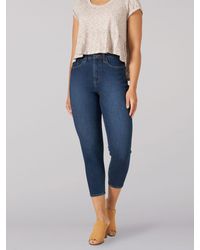 Lee Jeans Ultra Lux Hr Relax Fit Tapered Crop - Blue