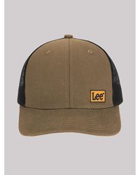 Lee Jeans - Rubber Logo Patch Mesh Hat - Lyst