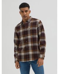 Lee Jeans - Mens Relaxed Fit Riveted Plaid Button Down Shirt - Lyst