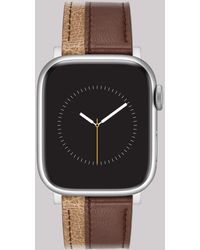 Lee Jeans - Solid With Stripe Vegan Leather Universal Watchband - Lyst