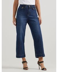 Lee Jeans - Womens Legendary Seamed Crop Jeans - Lyst
