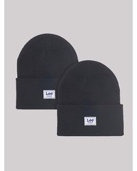 Lee Jeans - Workwear Logo Patch Beanie Set - Lyst