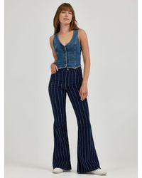 Lee Jeans - Womens High Rise Stars Stripes Corduroy Flare Jeans - Lyst