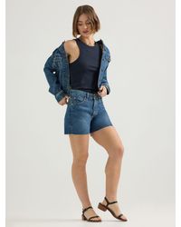 Lee Jeans - Womens Loose Cut Off Rider Shorts - Lyst