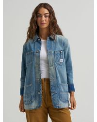 Lee Jeans - Womens Denim Utility Chore Jacket - Lyst