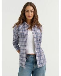 Lee Jeans - Womens All Purpose Print Button Down Shirt - Lyst