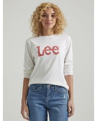 Lee Jeans - Logo Long Sve Graphic T-shirt - Lyst